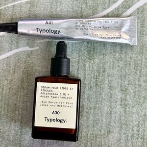 Eye Serum & Eye Cream Set in Brown and Silver